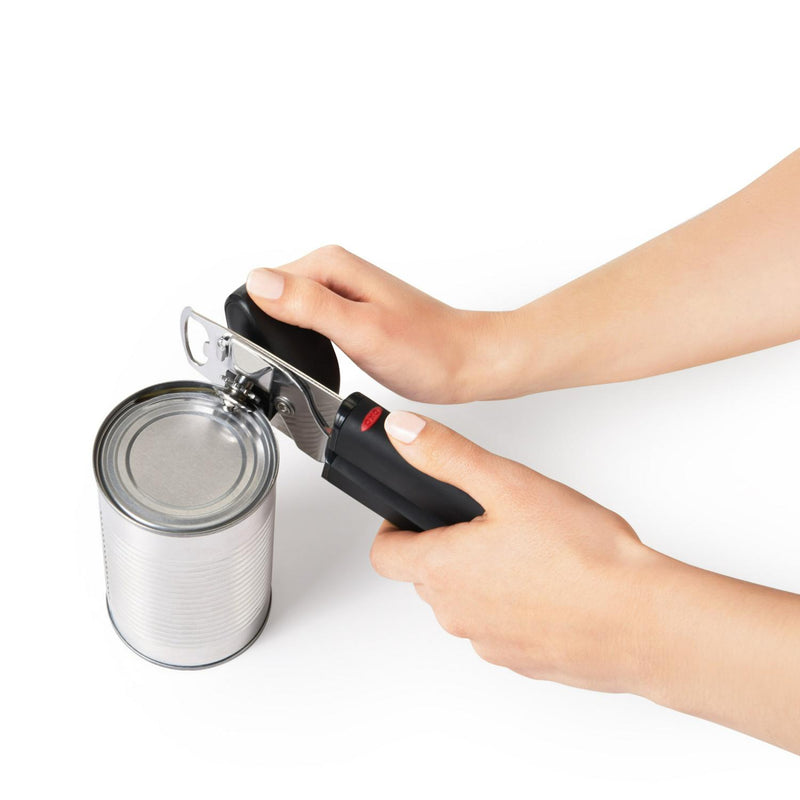 OXO Soft Handled Can Opener Black, imported from the UK