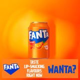 Fanta Orange Zero Sparkling Orange Soft Drink 8x330ml - British product