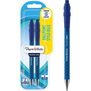 PaperMate FlexGrip Ultra Retractable Ballpoint Blue Pen