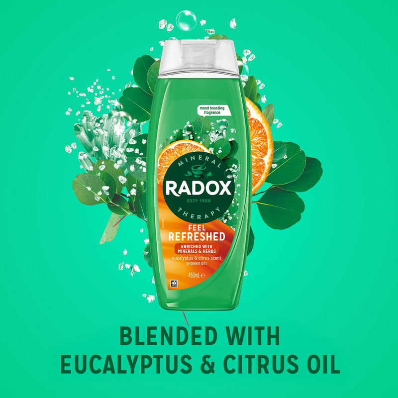 Radox Feel Refreshed Shower Gel Eucalyptus & Citrus Body Wash 450ml