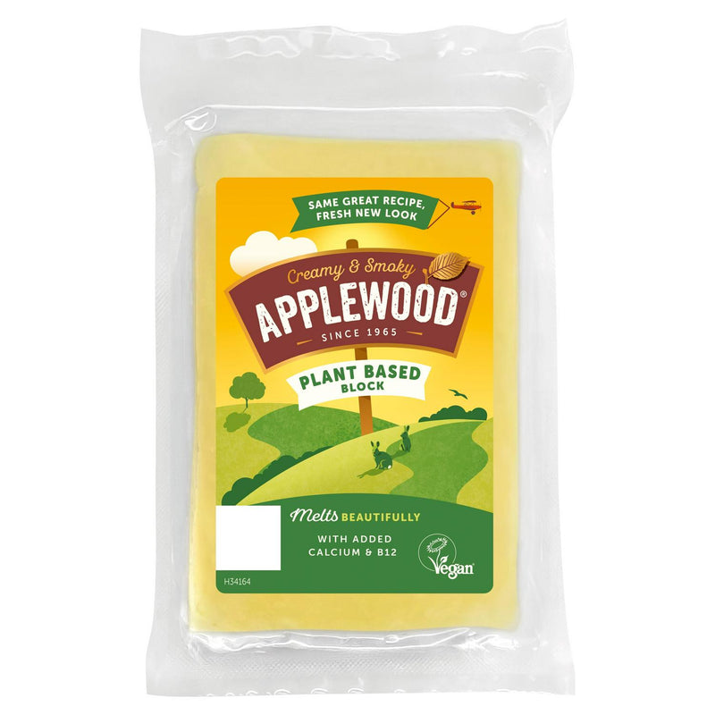 Applewood creamy smoky vegan cheese block 200g - British product