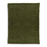 Habitat Moss green shearling Throw 125x150