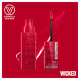 Maybelline Superstay Vinyl Ink Long Lasting Liquid Lipstick 50 Wicked, imported from the UK