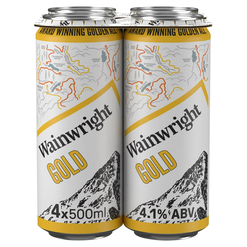 Wainwright Golden Ale Beer Cans 4 x 500ml