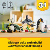 LEGO Creator 3in1 Wild Animals: Panda Family Toy Set 31165