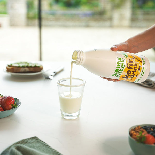 Vanilla Kefir Drink with Live Cultures for Gut Health 1L