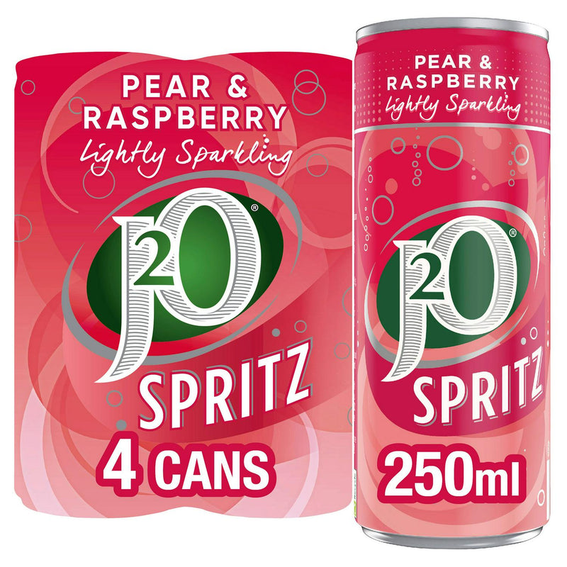 Sparkling Pear and Raspberry Soft Drink Cans 4x250ml