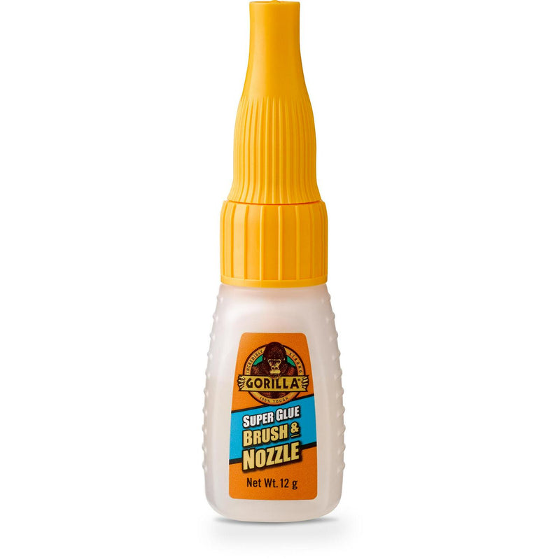 Gorilla Superglue Brush & Nozzle 12g Bottle, UK version