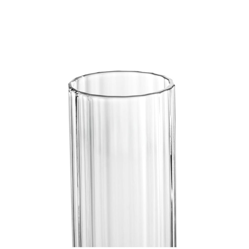 Habitat Wide Ribbed Champagne Flute - Clear