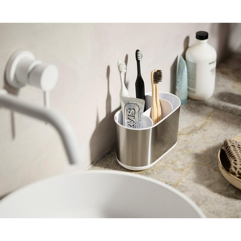 Joseph Joseph toothbrush caddy chrome large, UK version