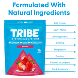 Tribe Berry Protein Superblend 500g Pouch (British brand)