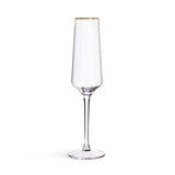 Habitat gold rim prosecco champagne flute, UK version