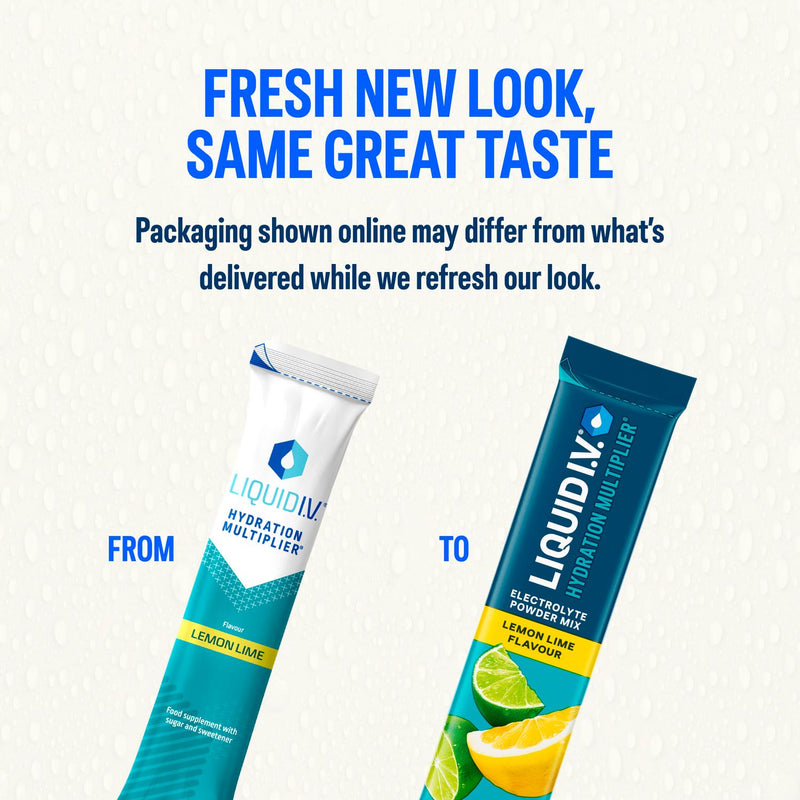 Liquid I.V. electrolyte powder sachets lemon lime x6, UK version