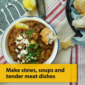 1.8 Litre Slow Cooker with Removable Ceramic Bowl - Black