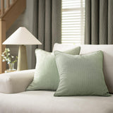 Habitat Herringbone Cushion Cover Moss Green 43x43cm , UK version