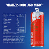 Red Bull Energy Drink Watermelon 250ml x4, imported from the UK