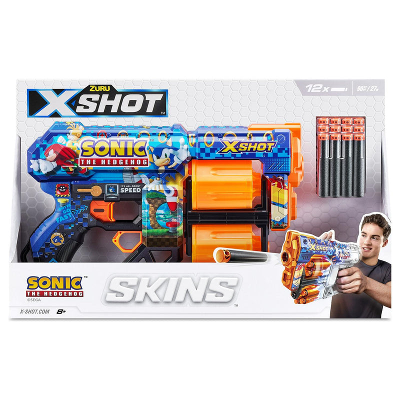 Zuru Xshot Sonic Dread Blaster with Sonic skin (British brand)