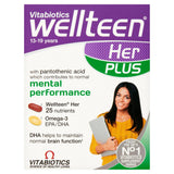 Vitabiotics Wellteen Her Plus vitamin supplement 56ct (British brand)