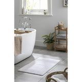 Habitat Cotton Deep Pile Tufted Bath Mat - White