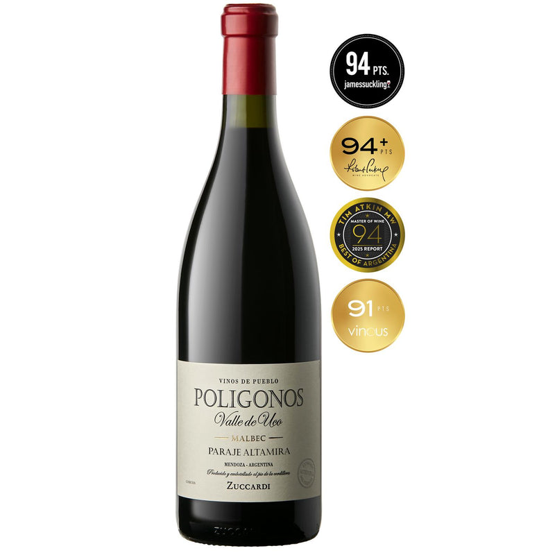 Zuccardi Poligonos Malbec red wine 75cl bottle (British brand)