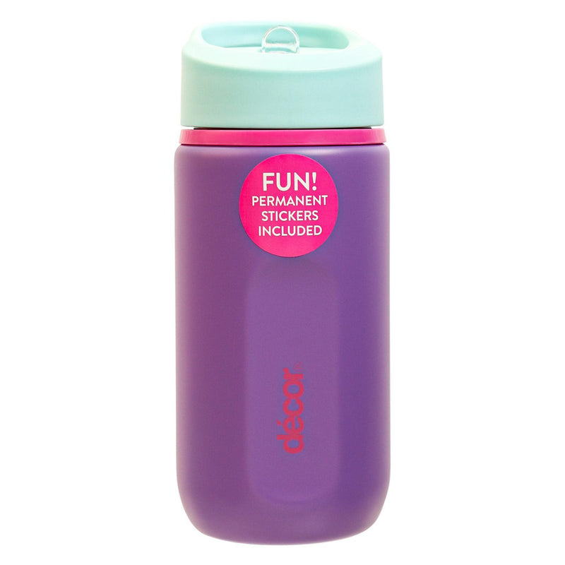 Decor Lilac Stainless Steel Bottle 500ml - British product