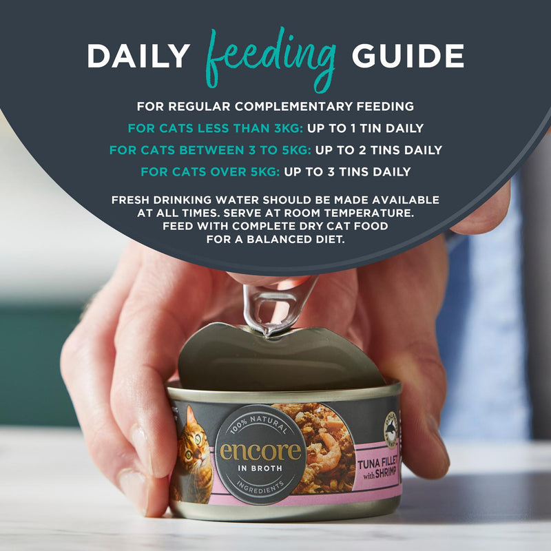 Encore Fish Selection In Broth Natural Cat Food Tins 12 x 70g