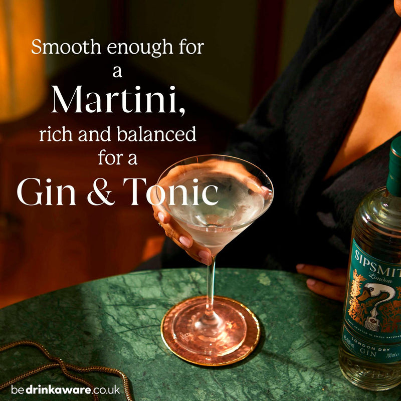 Sipsmith London Dry Gin 70cl bottle, imported from the UK