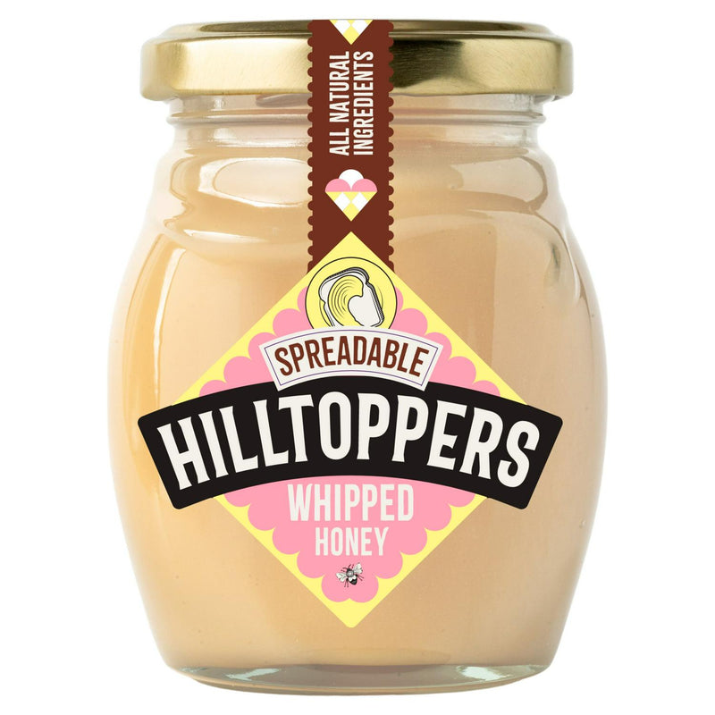Hilltop spreadable whipped honey 225g, UK version.