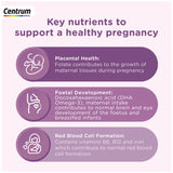 Centrum Pregnancy vitamins DHA Omega 3 60 tablets, imported from the UK