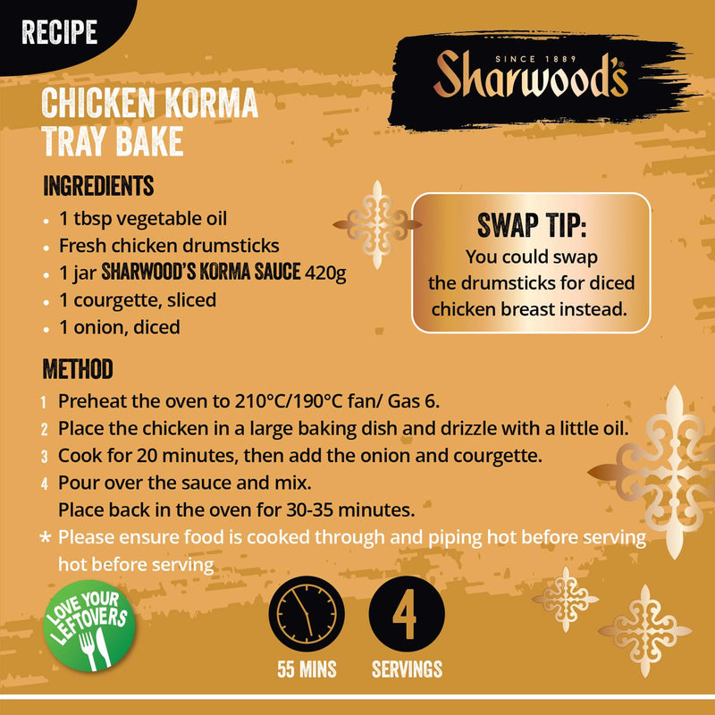 Sharwood's Korma curry cooking sauce 420g (British brand)