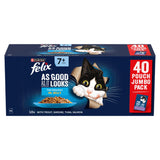 Felix Senior Cat Food Fish Selection in Jelly 40 x 85g - British product