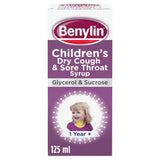 Benylin Children's Dry Cough & Sore Throat Syrup 125ml