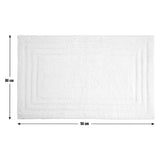 Habitat Cotton Deep Pile Tufted Bath Mat - White