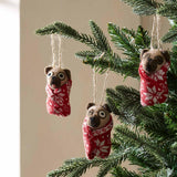 Habitat Pack of 3 Pugs Wrapped In Blanket Hanging Decoration
