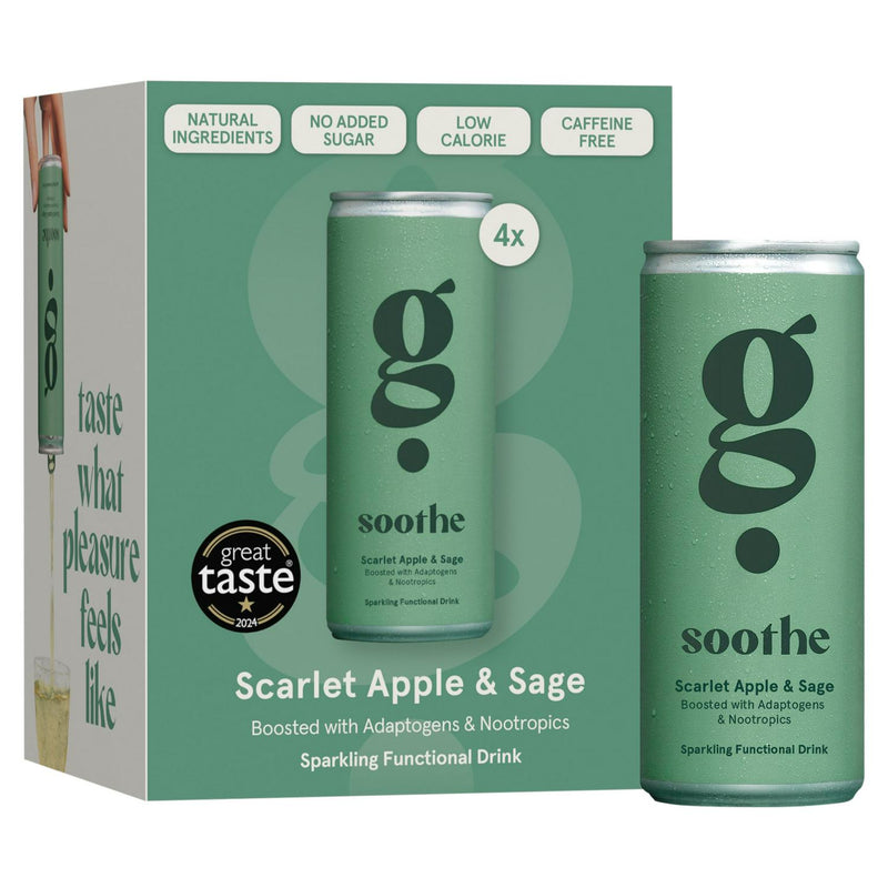 G Spot Soothe Apple Sage Functional Drink 4 x 250ml, UK version