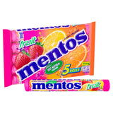 Mentos fruit chewy dragees rolls 190g, imported from the UK