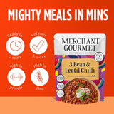 Merchant Gourmet bean and lentil chilli 280g, imported from the UK