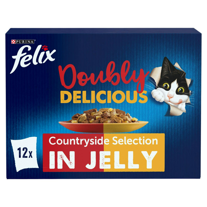 FELIX Wet Cat Food Countryside Selection 12 x 85g - British product