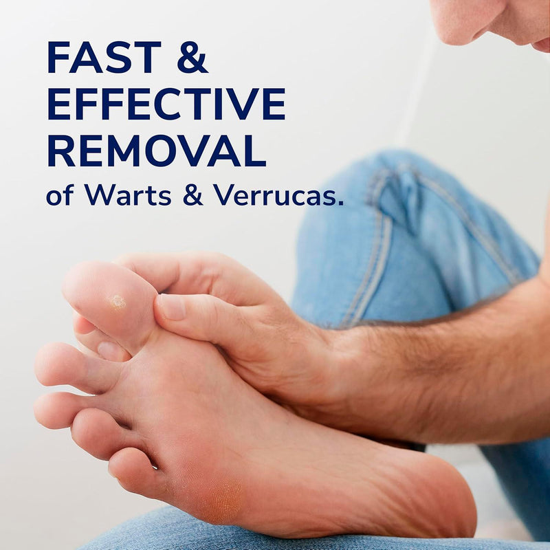 Dr. Scholl's wart and verruca removal plasters, imported from the UK