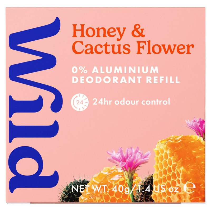 Wild Honey & Cactus Flower deodorant refill 40g (British brand)