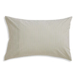 Habitat Oxford Stripe Green Printed Pillowcase