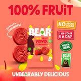 BEAR sour strawberry fruit yoyos multipack 5x20g, imported from the UK