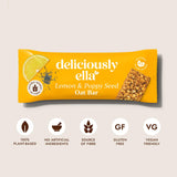 Deliciously Ella Lemon Poppy Seed Oat Flapjack 3x50g - British product