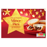 Sainsbury's Iced Topped Mince Pies x6 305g