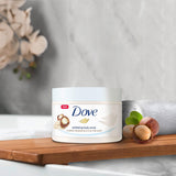 Dove Body Scrub Crushed Macadamia & Rice Milk 225ml - British product