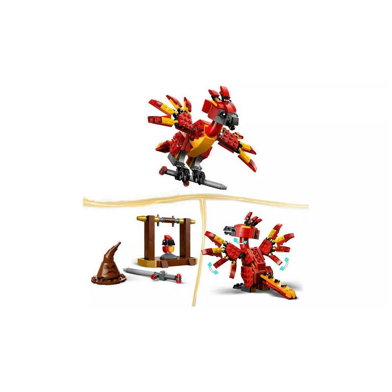 Lego Harry Potter Fawkes phoenix toy set 299 pieces, UK version