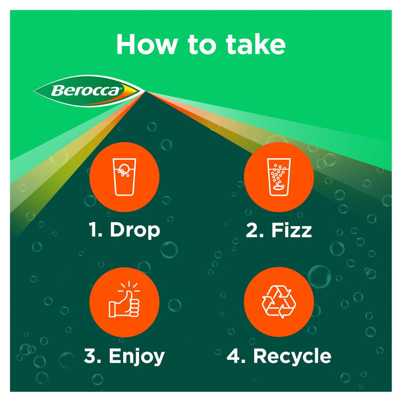 Berocca Boost energy vitamin tablets 20 count - British product