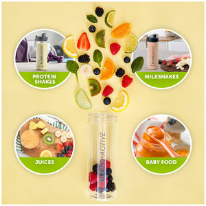Personal Smoothies and Shakes Blender with Two 600ml Travel Bottles