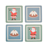 Sainsbury's Home Pack of 4 Novelty Corkback Coasters