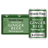 Fever-Tree Refreshingly Light Ginger Beer 6 x 150ml